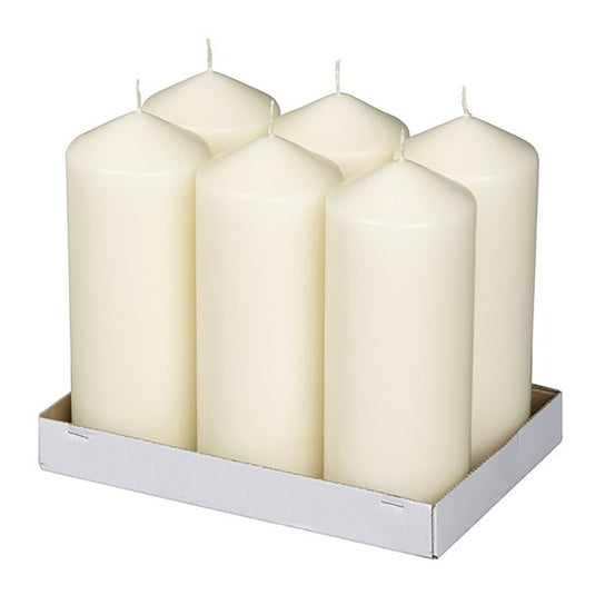 Bolsius stompkaars ivoor ø78x198 mm 96 uur (6 stuks)