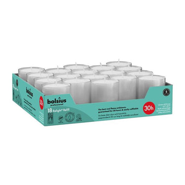 Bolsius professional relight navullingen grijs ø52x64 mm 30 uur (4x 18 stuks)