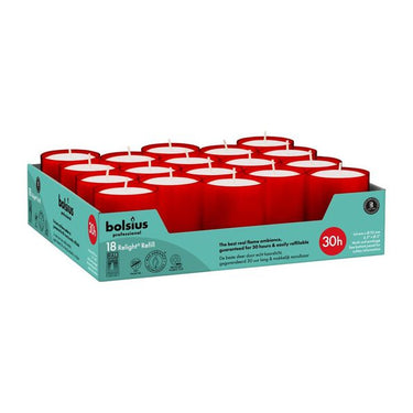 Bolsius professional relight navullingen rood ø52x64 mm 30 uur (4x 18 stuks)