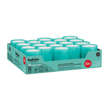 Bolsius professional relight navullingen aqua ø52x64 mm 30 uur (4x 18 stuks)