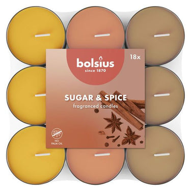 Bolsius geurlichten sugar spice (8x 18 stuks)