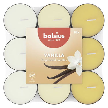 Bolsius geurlichten vanilla (8x 18 stuks)
