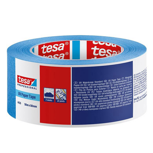 Tesa professional 1075578 - 4435 uv paper tape 50m x 50mm | 6 stuks