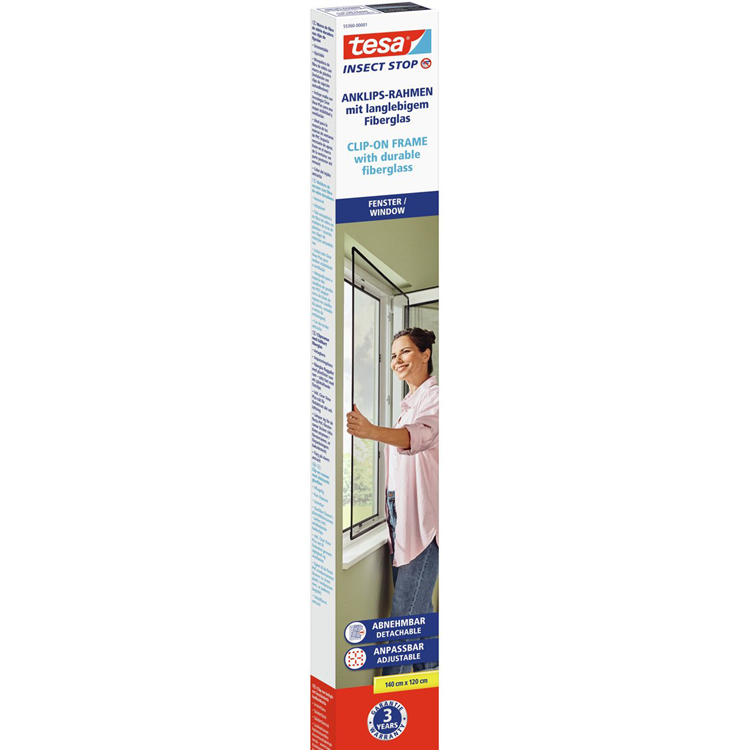 Load image into Gallery viewer, Tesa 1075235 - insect stop vliegenhor clip-on -frame 1,20m x 1,40m | 1 stuks
