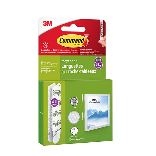 Posterstrips command wit 99 mm x 14 mm x 170 mm