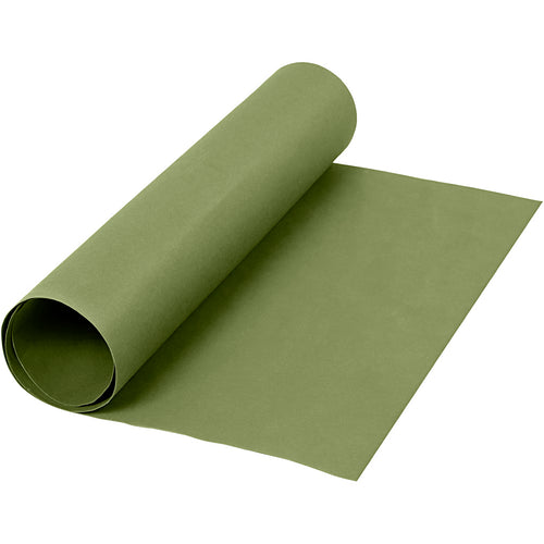 Creativ company faux leather papier, b: 50 cm, unikleurig, 350 gr, groen, 1 m 1 rol