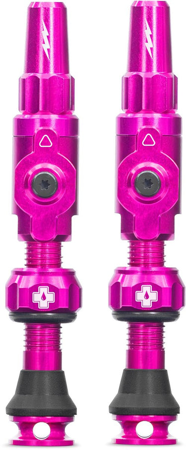 Muc-off tubeless ventiel big bore lite medium pink franse presta ventiel 35mm