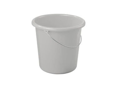 Sunware basic emmer10 liter zilver diameter 28x25,8cm kunststof