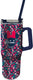 Stor minnie mouse xxl rvs rambler mug – geïsoleerde drinkbeker 1l – met handvat en rietje – dubbelwandig – lekvrij – disney