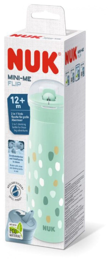 Nuk - feeding - mini-me flip bottle - eco - 450ml - 12m+ - dots.