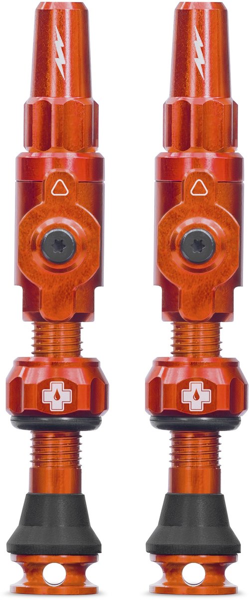Muc-off tubeless ventiel big bore lite medium orange franse presta ventiel 35mm