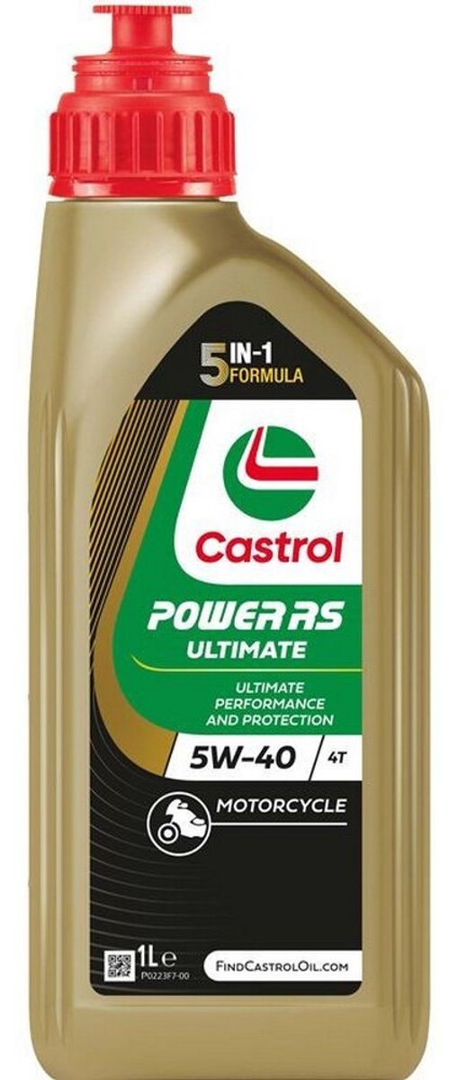 Castrol power rs ultimate 4t 5w40 olie 1 liter