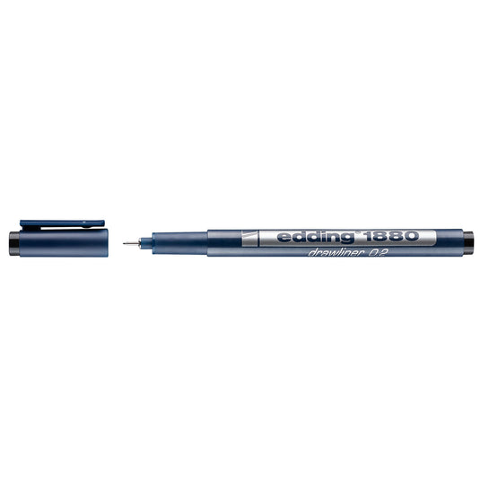 Edding 1880 • precisie fineliner 0.2mm zwart