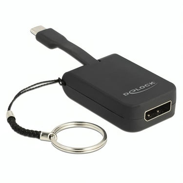 Delock usb-c > displayport adapter sleutelhanger (zwart, 4k 60hz)