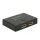 Delock displayport 2 - 1 switch bidirectional 4k 60 hz displayport switch (zwart)