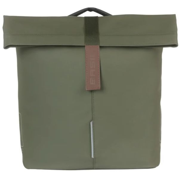 Load image into Gallery viewer, Basil dubbele fietstas city mik 28 - 32 liter - moss green
