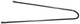 Gazelle spatbordstang fender 3 (orange) 28inch 363mm m35 zilver