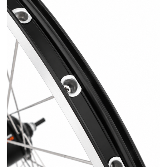 Shimano achterwiel 28 aluminium zac 2000 velg zwart zilver - sg-c6001-8r nexus 8 naaf en rvs spaken