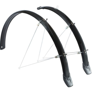Spatbordset Eurofender Elegance 28 x 46 mm - zwart