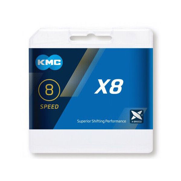Load image into Gallery viewer, KMC Fietsketting X8 Zilver 114 schakels
