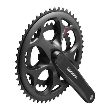 Shimano crankstel 7 8 speed tourney fc-a070 compact 170 50-34t vierkante as - zwart