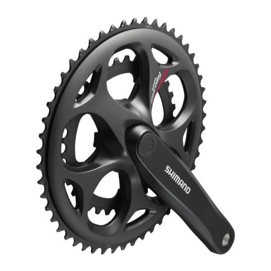 Shimano crankstel 7 8 speed tourney fc-a070 compact 170 50-34t met vierkante as - zwart