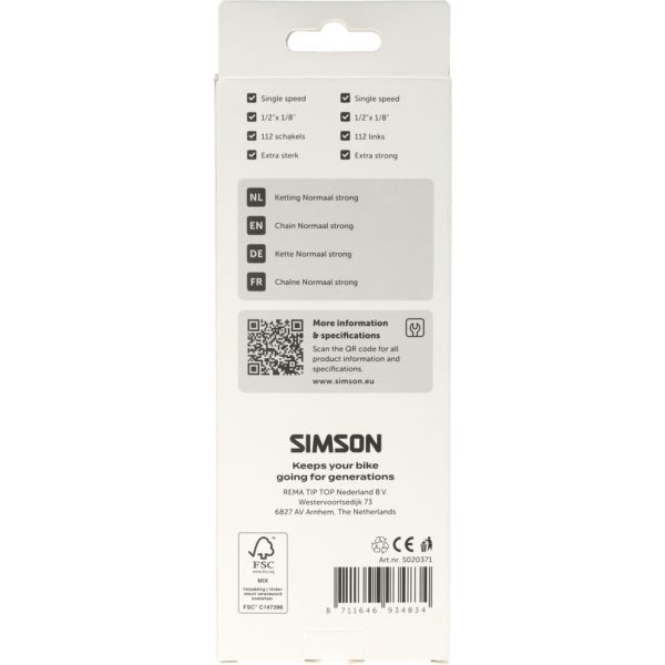 Load image into Gallery viewer, Simson ketting normaal strong
