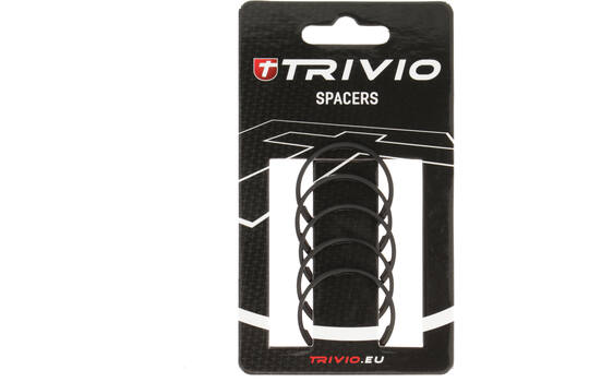 Load image into Gallery viewer, Trivio - spacer 2mm 1 1 8 aluminium zwart - 5 stuks

