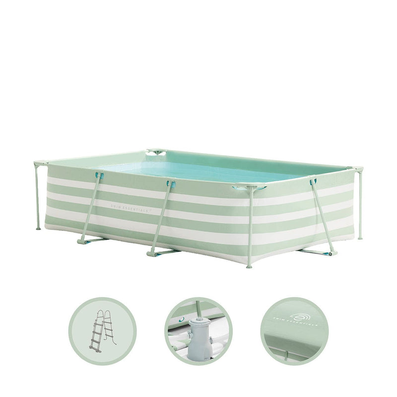 Load image into Gallery viewer, Essence | groen wit opzet zwembad 300x200x75 cm incl. accessoires

