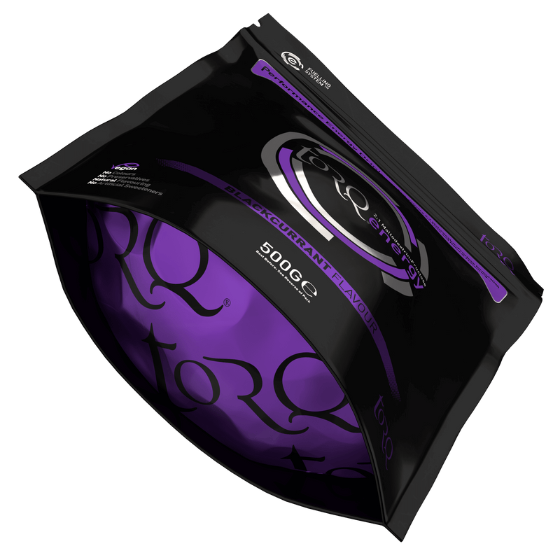 Load image into Gallery viewer, Torq 1:1 energiedrank zwarte bes 500g zakje
