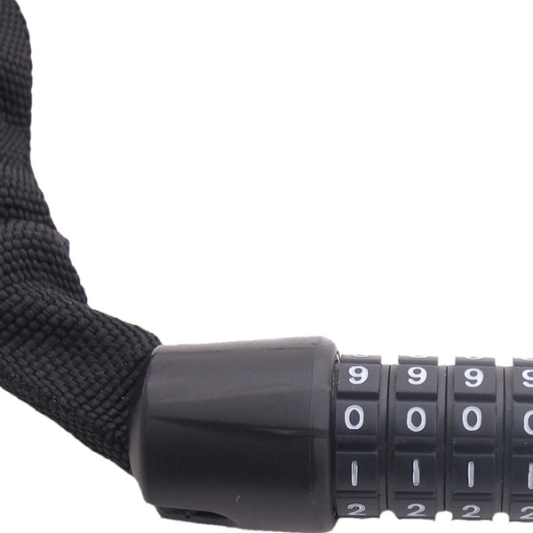 Chain lock with code Edge Web Racer 90cm - black