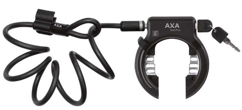 Lock Axa frame lock solid+newton cable set