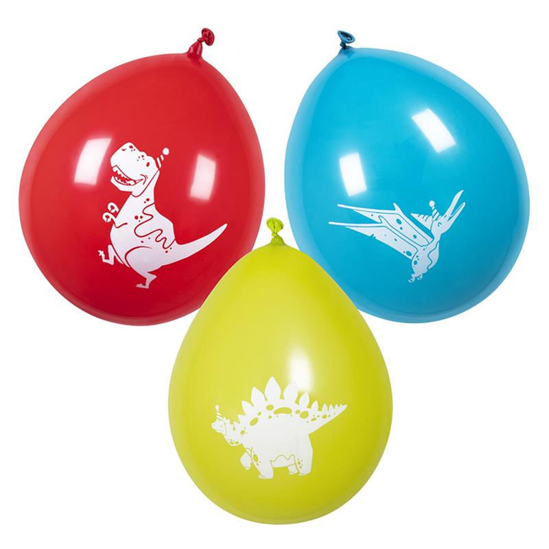 Load image into Gallery viewer, Boland ballonnen dino party set a 6 stuks ø25cm
