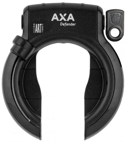 Ringslot Axa Defender met Bafang cilinder - glanzend zwart (werkplaatsverpakking)