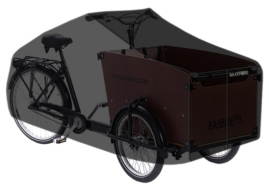 Ds covers cargo bike cover for doubke-track bike with 3 wheels without built-in rain cover black