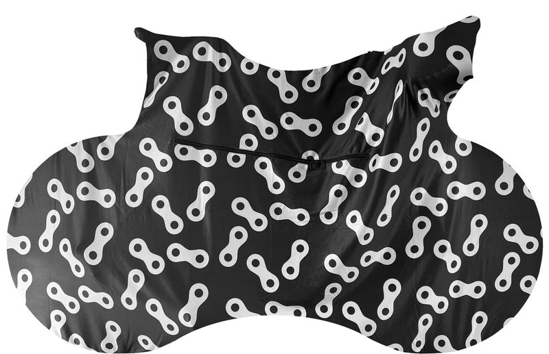 Load image into Gallery viewer, Ds covers Fietssok CHAINS geschikt voor op de fietsdrager zwart

