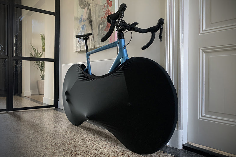 Load image into Gallery viewer, Ds covers wheel fietssok stretch-fit zwart
