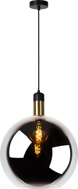 Lucide julius - hanglamp - ø 40 cm - 1xe27 - fumé