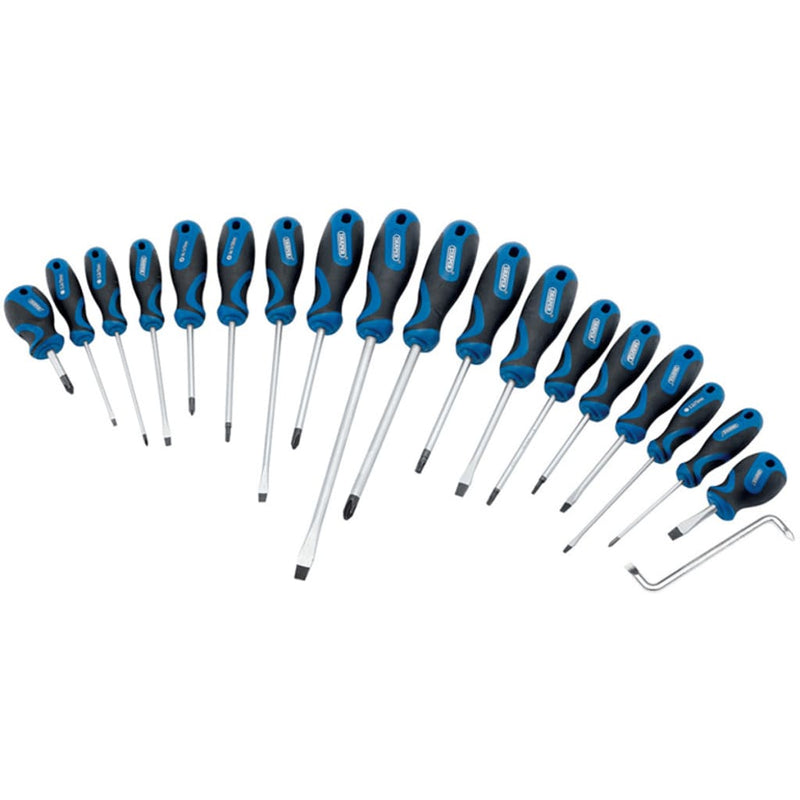 Load image into Gallery viewer, Draper tools schroevendraaier set 19-dlg blauw 09548
