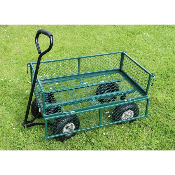 Draper Tools Draper Tools Tuinwagen staalgaas 86,5x46,5x21 cm groen en zwart