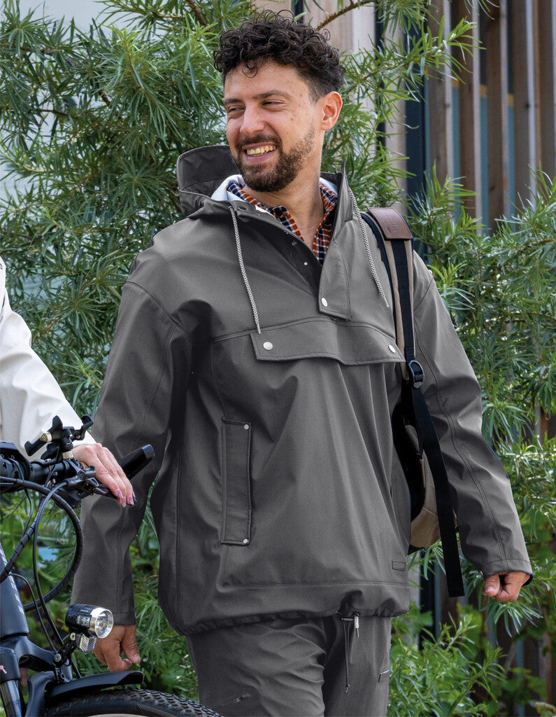 Mirage Regenjas Rainfall Closed Jacket maat XL gemaakt van polyester soft touch earl grey