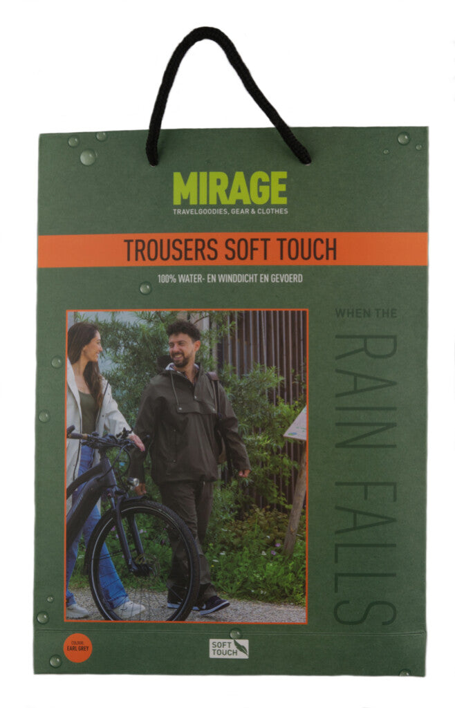 Load image into Gallery viewer, Mirage regenbroek rainfall trouser soft touch - maat xl - earl grey
