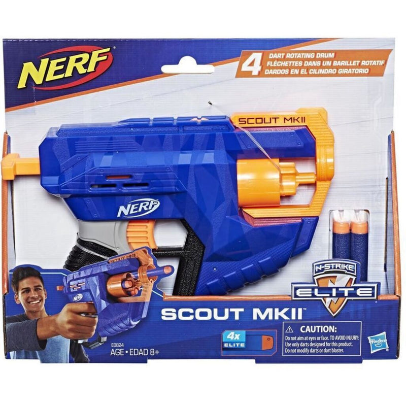 Load image into Gallery viewer, Nerf n-strike elite scout mkii + 4 darts
