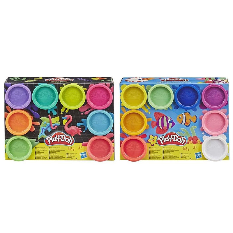 Load image into Gallery viewer, Play-doh regenboog kleuren 8 potjes klei
