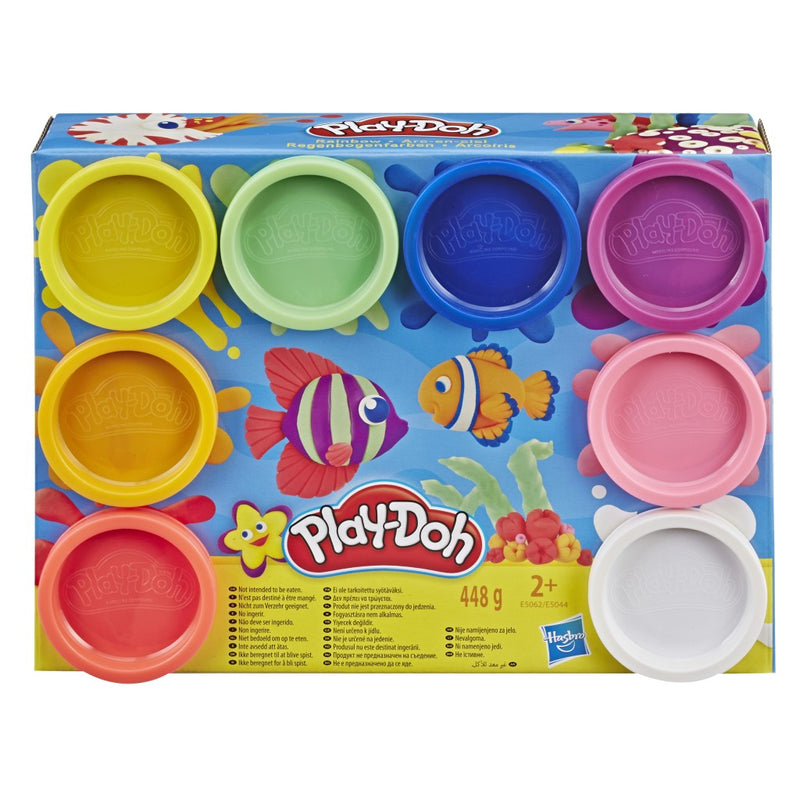 Load image into Gallery viewer, Play-doh regenboog kleuren 8 potjes klei
