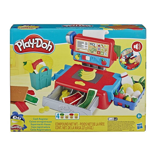 Hasbro play-doh kassa + 4 potjes klei + geluid
