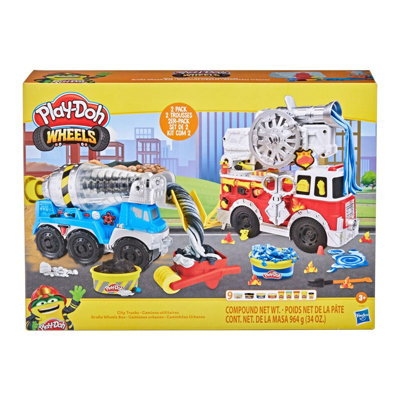 Load image into Gallery viewer, Play-Doh Wheels City Trucks Speelset
