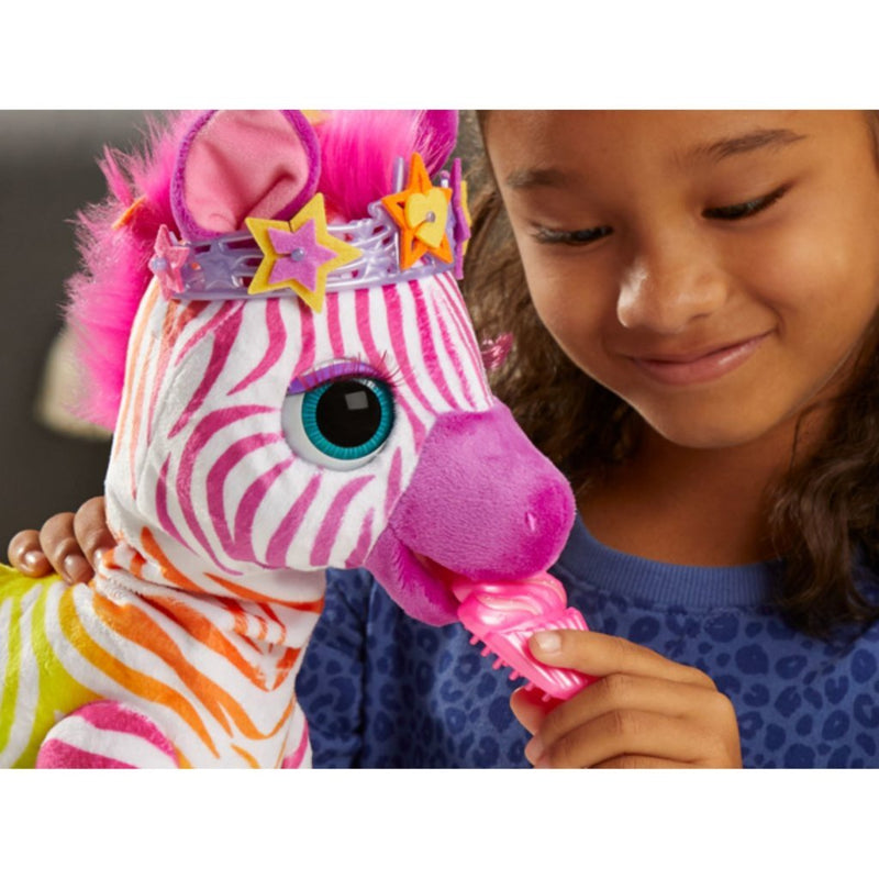 Load image into Gallery viewer, FurReal Friends FurReal Zenya My Rainbow Zebra + Geluid en Accessoires
