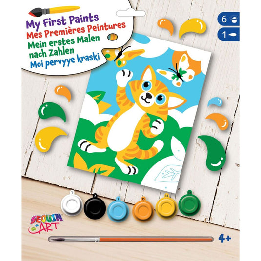 Sequin art schilderen op nummer kat