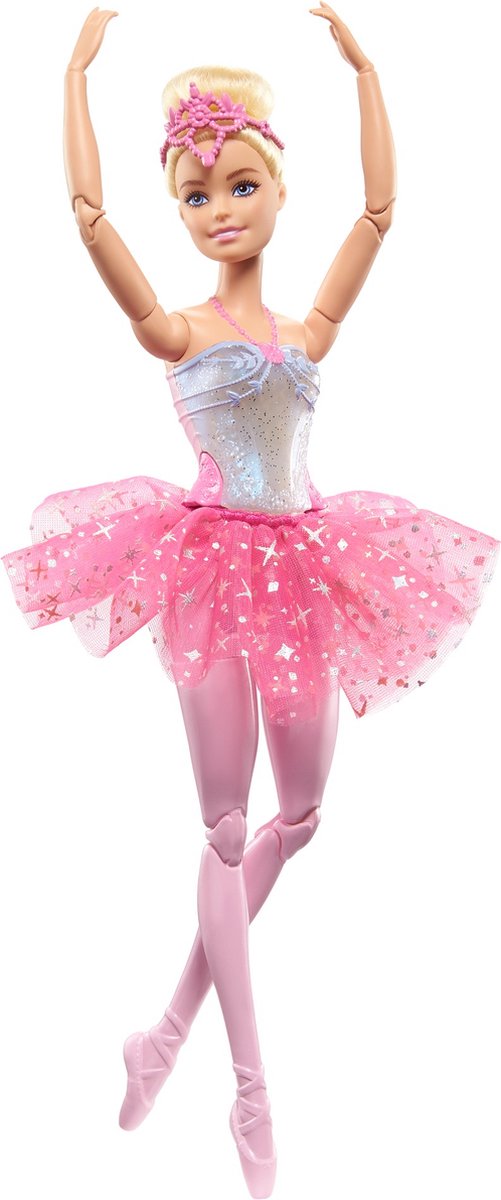 Barbie dreamtopia - pop - blonde ballerina met twinkelende lichten